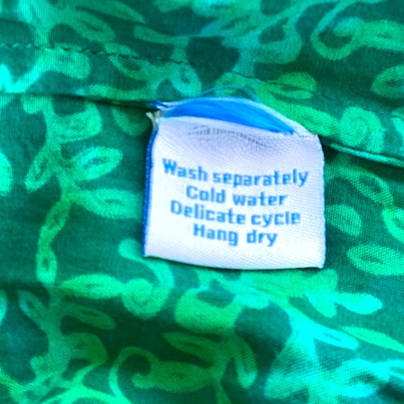 BLUE GINGER HAWAIIAN PRINT SMOCKED SCOOP NECK TOP MAXI DRESS.  Greens. XL - Picture 7 of 11